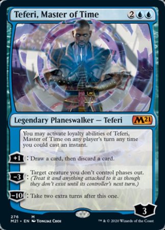 Teferi, Master of Time (Alternate Art) (276) [Core Set 2021] | Cracking-Singles