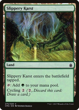 Slippery Karst [Commander Anthology] | Cracking-Singles