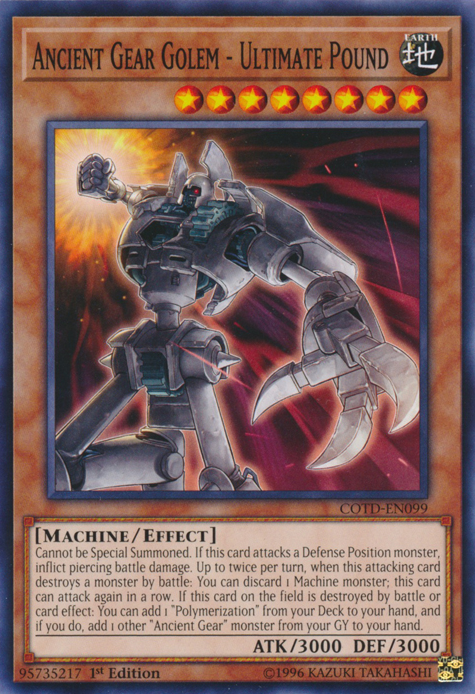 Ancient Gear Golem - Ultimate Pound [COTD-EN099] Common | Cracking-Singles