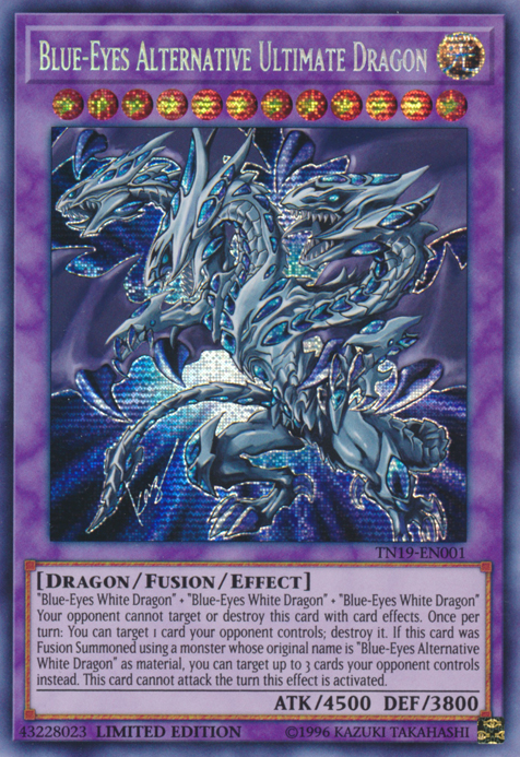 Blue-Eyes Alternative Ultimate Dragon [TN19-EN001] Prismatic Secret Rare | Cracking-Singles