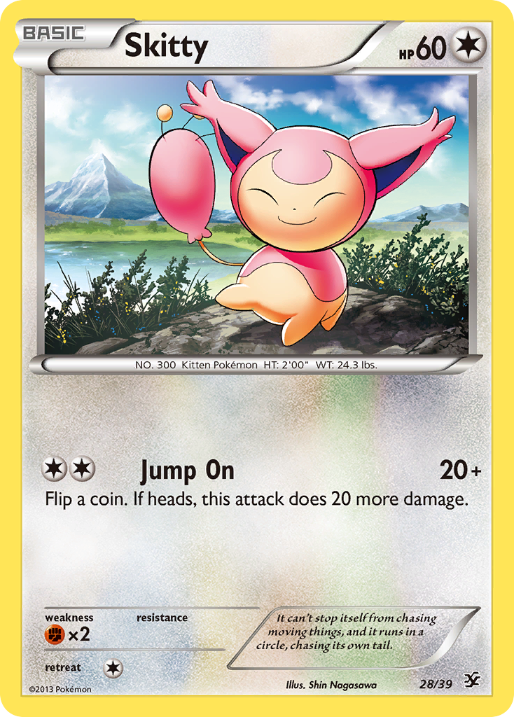 Skitty (28/39) [XY: Kalos Starter Set] | Cracking-Singles