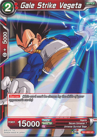 Gale Strike Vegeta [TB1-005] | Cracking-Singles