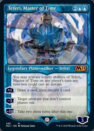 Teferi, Master of Time (Showcase) (293) [Core Set 2021] | Cracking-Singles