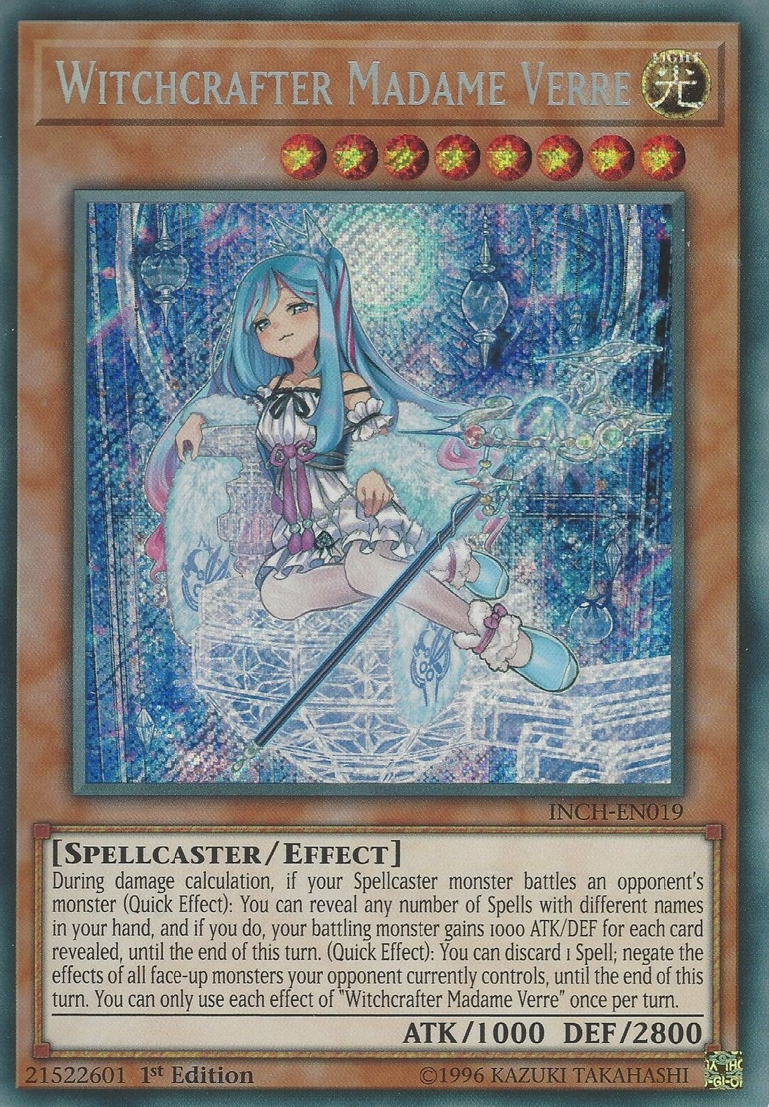 Witchcrafter Madame Verre [INCH-EN019] Secret Rare | Cracking-Singles