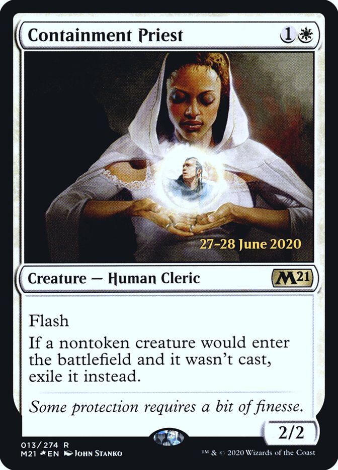 Containment Priest  [Core Set 2021 Prerelease Promos] | Cracking-Singles