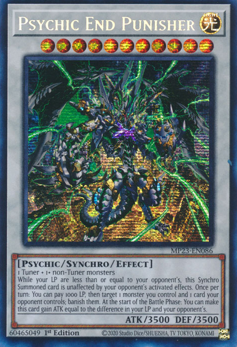 Psychic End Punisher [MP23-EN086] Prismatic Secret Rare | Cracking-Singles