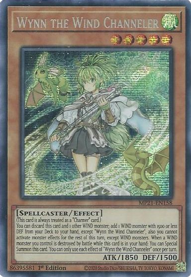 Wynn the Wind Channeler [MP21-EN158] Prismatic Secret Rare | Cracking-Singles