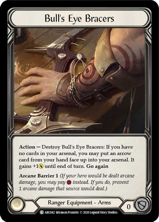 Bull's Eye Bracers [ARC042] Unlimited Edition Rainbow Foil | Cracking-Singles