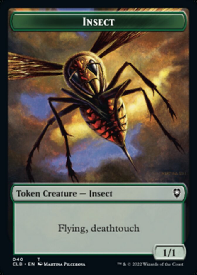 Spider // Insect Double-sided Token [Commander Legends: Battle for Baldur's Gate Tokens] | Cracking-Singles