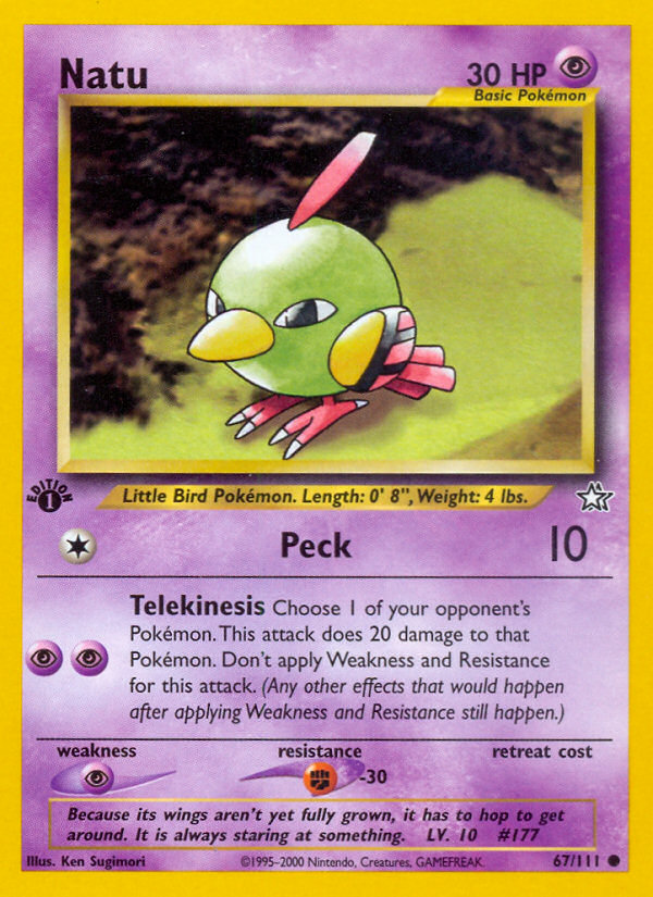 Natu (67/111) [Neo Genesis 1st Edition] | Cracking-Singles