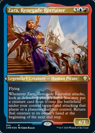 Zara, Renegade Recruiter (Foil Etched) [Commander Legends] | Cracking-Singles