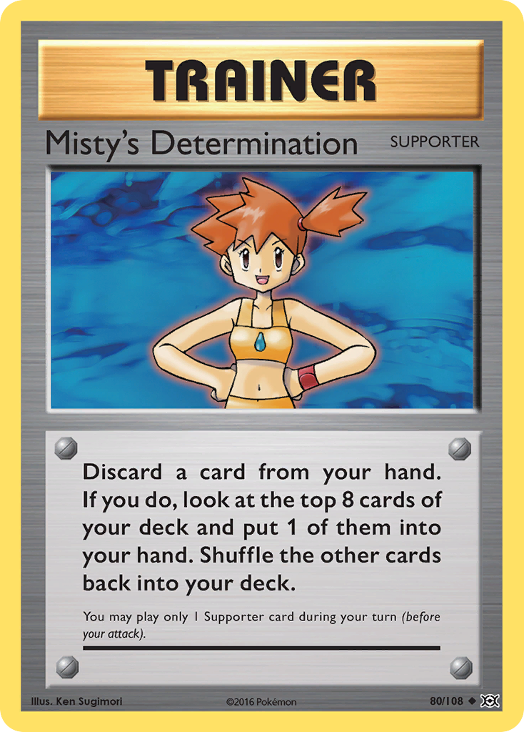 Misty's Determination (80/108) [XY: Evolutions] | Cracking-Singles