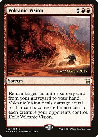 Volcanic Vision [Dragons of Tarkir Promos] | Cracking-Singles