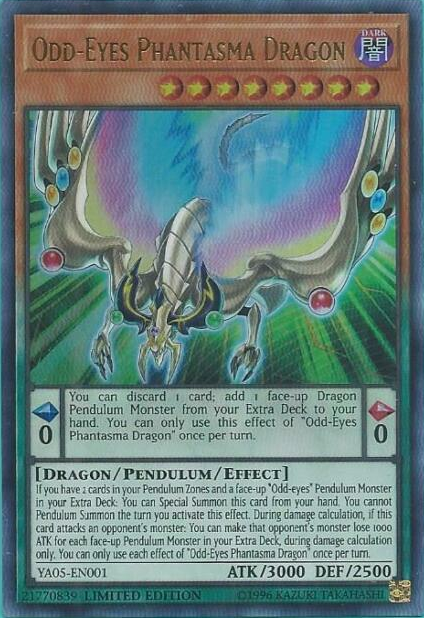 Odd-Eyes Phantasma Dragon [YA05-EN001] Ultra Rare | Cracking-Singles