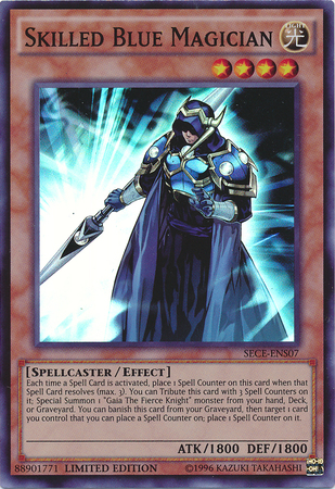 Skilled Blue Magician [SECE-ENS07] Super Rare | Cracking-Singles