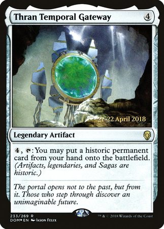 Thran Temporal Gateway [Dominaria Promos] | Cracking-Singles