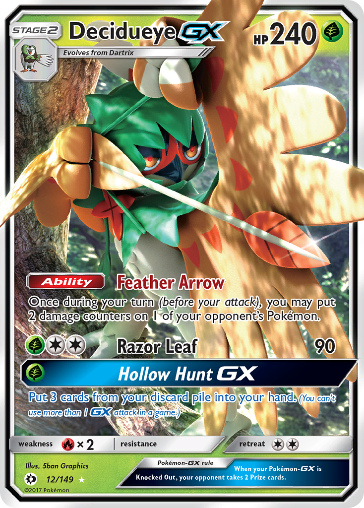 Decidueye GX (12/149) [Sun & Moon: Base Set] | Cracking-Singles