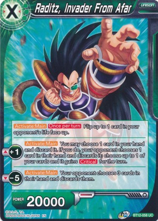 Raditz, Invader From Afar [BT12-058] | Cracking-Singles