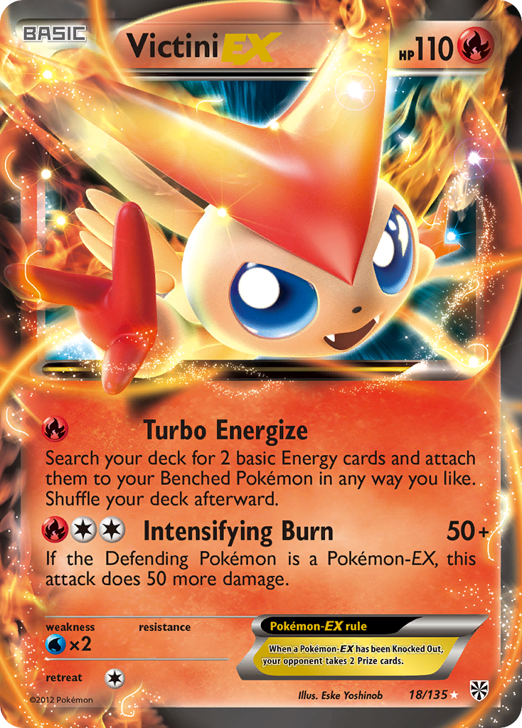 Victini EX (18/135) [Black & White: Plasma Storm] | Cracking-Singles