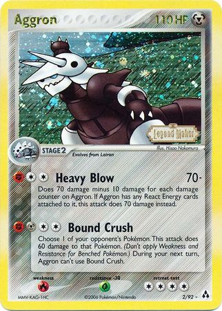 Aggron (2/92) (Stamped) [EX: Legend Maker] | Cracking-Singles