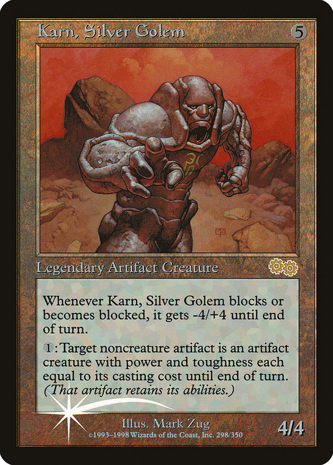 Karn, Silver Golem [Arena League 1999] | Cracking-Singles