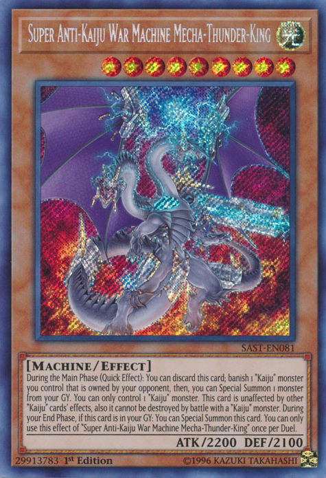 Super Anti-Kaiju War Machine Mecha-Thunder-King [SAST-EN081] Secret Rare | Cracking-Singles