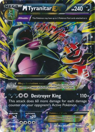 M Tyranitar EX (43/98) (Jumbo Card) [XY: Ancient Origins] | Cracking-Singles