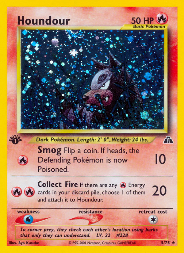 Houndour (5/75) [Neo Discovery 1st Edition] | Cracking-Singles