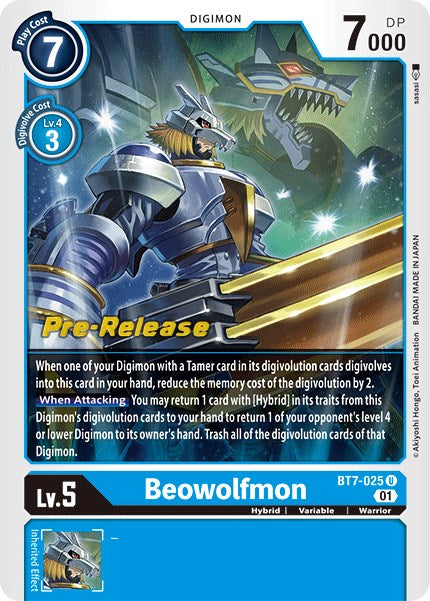 Beowolfmon [BT7-025] [Next Adventure Pre-Release Cards] | Cracking-Singles