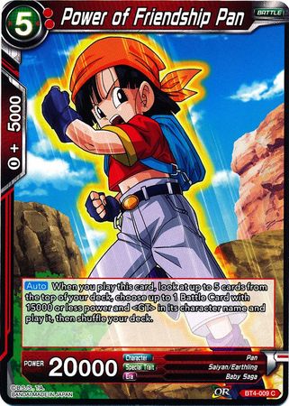 Power of Friendship Pan [BT4-009] | Cracking-Singles