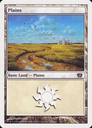 Plains (334) [Eighth Edition] | Cracking-Singles