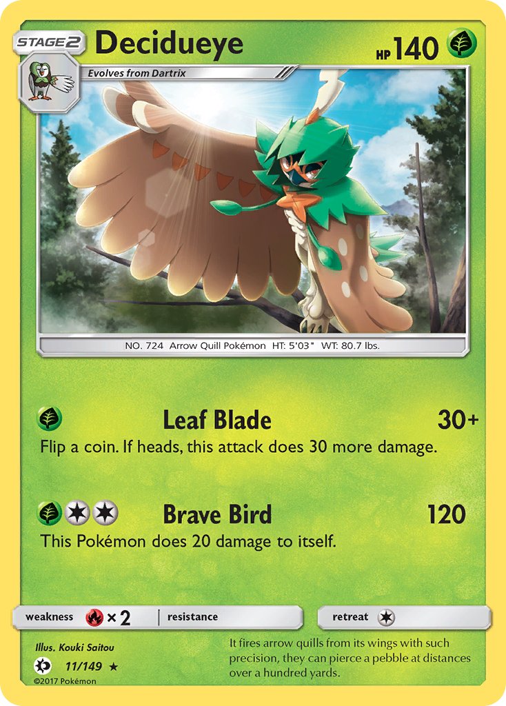 Decidueye (11/149) (Theme Deck Exclusive) [Sun & Moon: Base Set] | Cracking-Singles