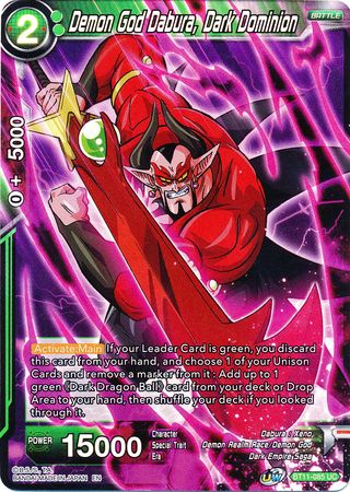 Demon God Dabura, Dark Dominion [BT11-085] | Cracking-Singles