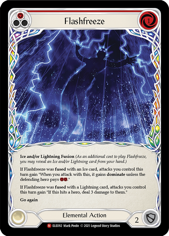 Flashfreeze [ELE092] (Tales of Aria)  1st Edition Rainbow Foil | Cracking-Singles