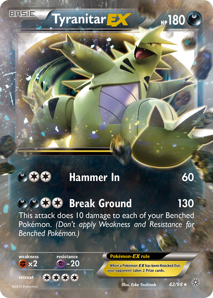 Tyranitar EX (42/98) [XY: Ancient Origins] | Cracking-Singles