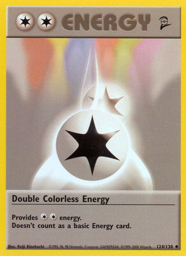 Double Colorless Energy (124/130) [Base Set 2] | Cracking-Singles