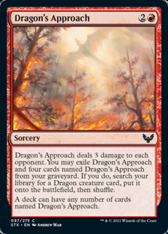 Dragon's Approach [Strixhaven: School of Mages] | Cracking-Singles