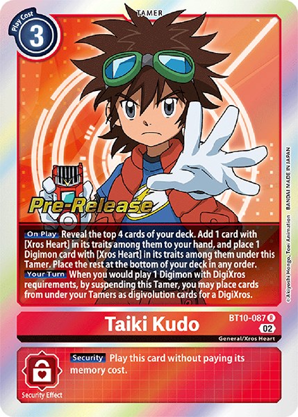 Taiki Kudo [BT10-087] [Xros Encounter Pre-Release Cards] | Cracking-Singles