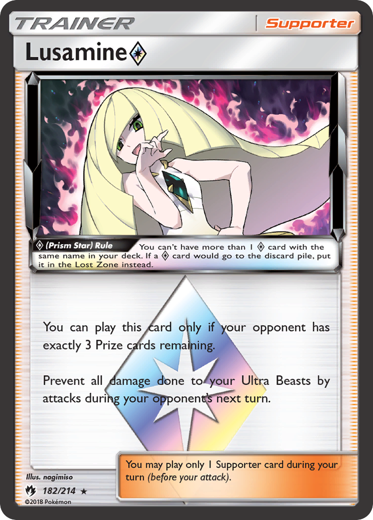 Lusamine (182/214) (Prism Star) [Sun & Moon: Lost Thunder] | Cracking-Singles