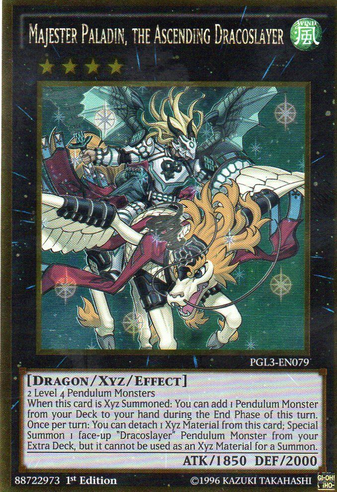 Majester Paladin, the Ascending Dracoslayer [PGL3-EN079] Gold Rare | Cracking-Singles