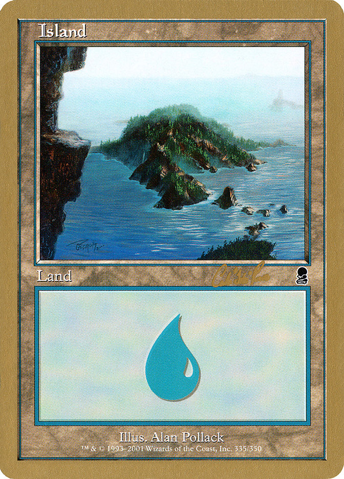 Island (cr335) (Carlos Romao) [World Championship Decks 2002] | Cracking-Singles