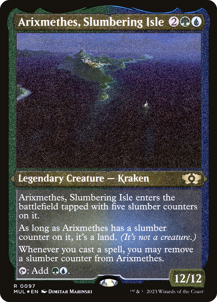 Arixmethes, Slumbering Isle (Foil Etched) [Multiverse Legends] | Cracking-Singles