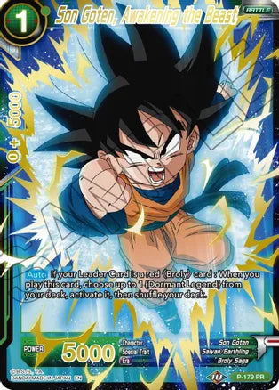 Son Goten, Awakening the Beast (Gold Stamped) [P-179] | Cracking-Singles