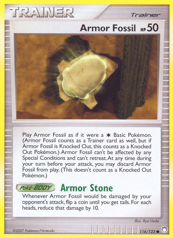 Armor Fossil (116/123) [Diamond & Pearl: Mysterious Treasures] | Cracking-Singles