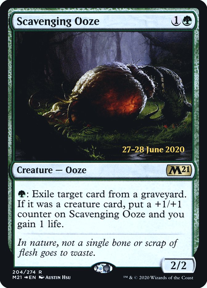 Scavenging Ooze  [Core Set 2021 Prerelease Promos] | Cracking-Singles