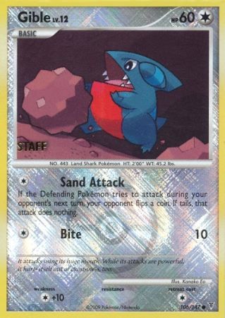 Gible (106/147) (Championship Promo Staff) [Platinum: Supreme Victors] | Cracking-Singles