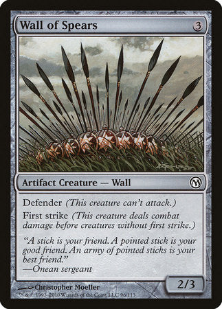 Wall of Spears [Duels of the Planeswalkers] | Cracking-Singles