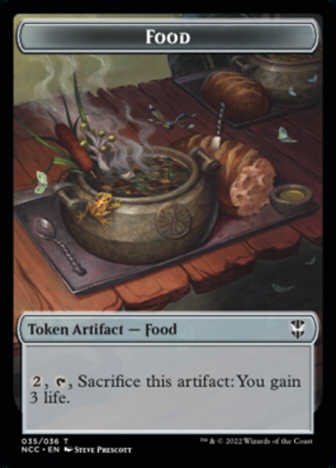 Food // Citizen Double-sided Token [Streets of New Capenna Commander Tokens] | Cracking-Singles