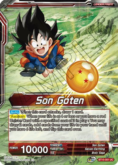 Son Goten // SS Son Goten, Kamehameha Miracle (BT15-001) [Saiyan Showdown Prerelease Promos] | Cracking-Singles