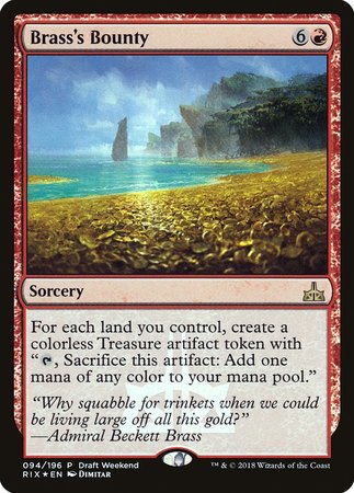 Brass's Bounty [Rivals of Ixalan Promos] | Cracking-Singles